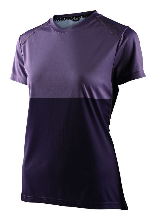 Troy Lee Designs Lilium Short Sleeve MTB Jersey - Womens - Block - Orchid-Purple