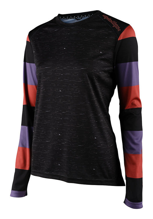 Troy Lee Designs Lilium Long Sleeve MTB Jersey - Womens - Rugby - Black