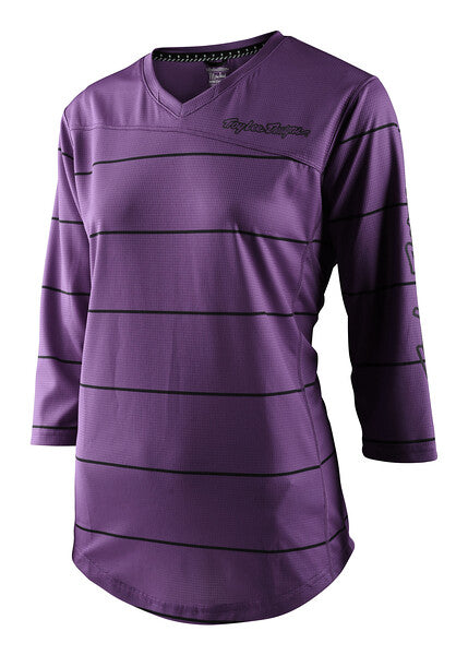 Troy Lee Designs Mischief 3/4 Sleeve MTB Jersey - Womens - Pinstripe - Orchid