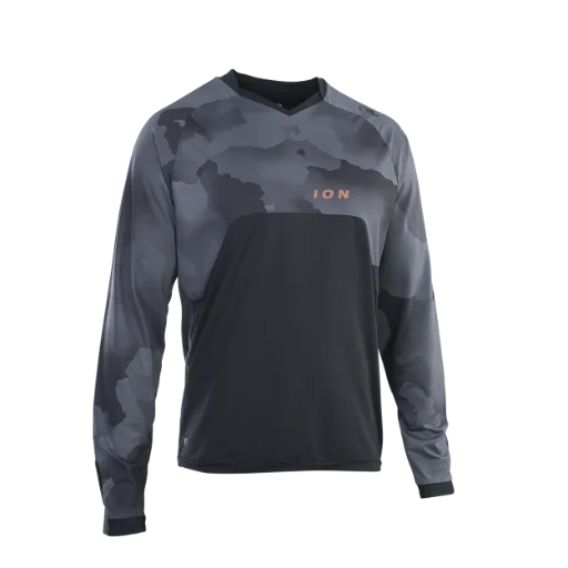 ION Traze Amp AFT Long Sleeve MTB Jersey - Black