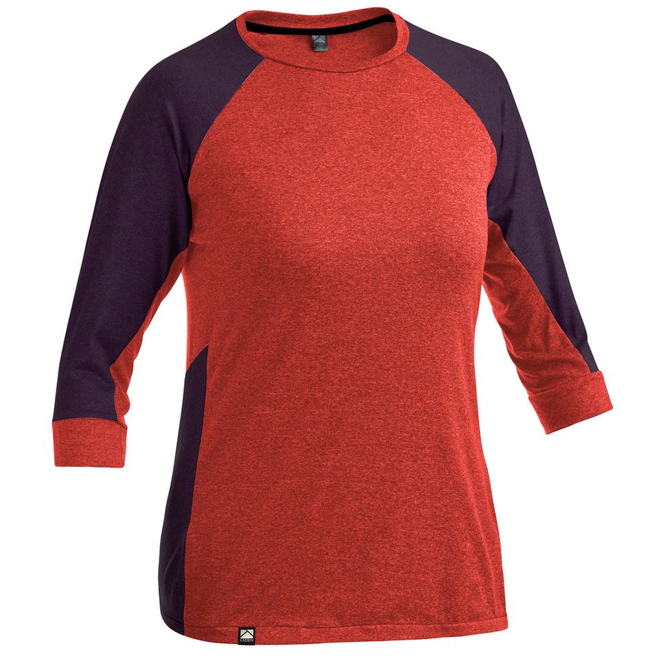 Kaden Apparel Gryla 3/4 Sleeve MTB Jersey - Womens - Dark Persimmon-Plum