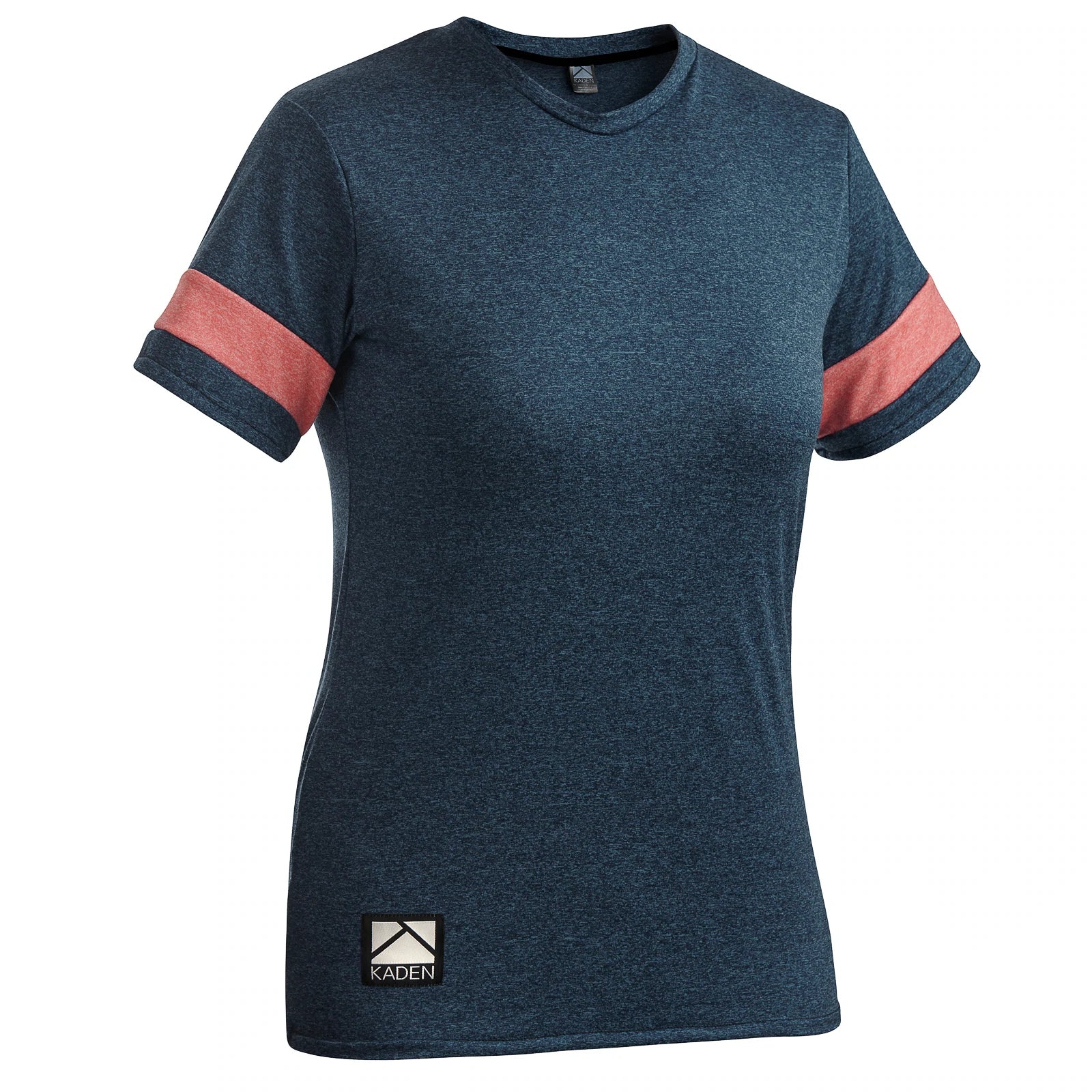 Kaden Apparel Florence Short Sleeve MTB Jersey - Womens - Midnight Blue-Persimmon