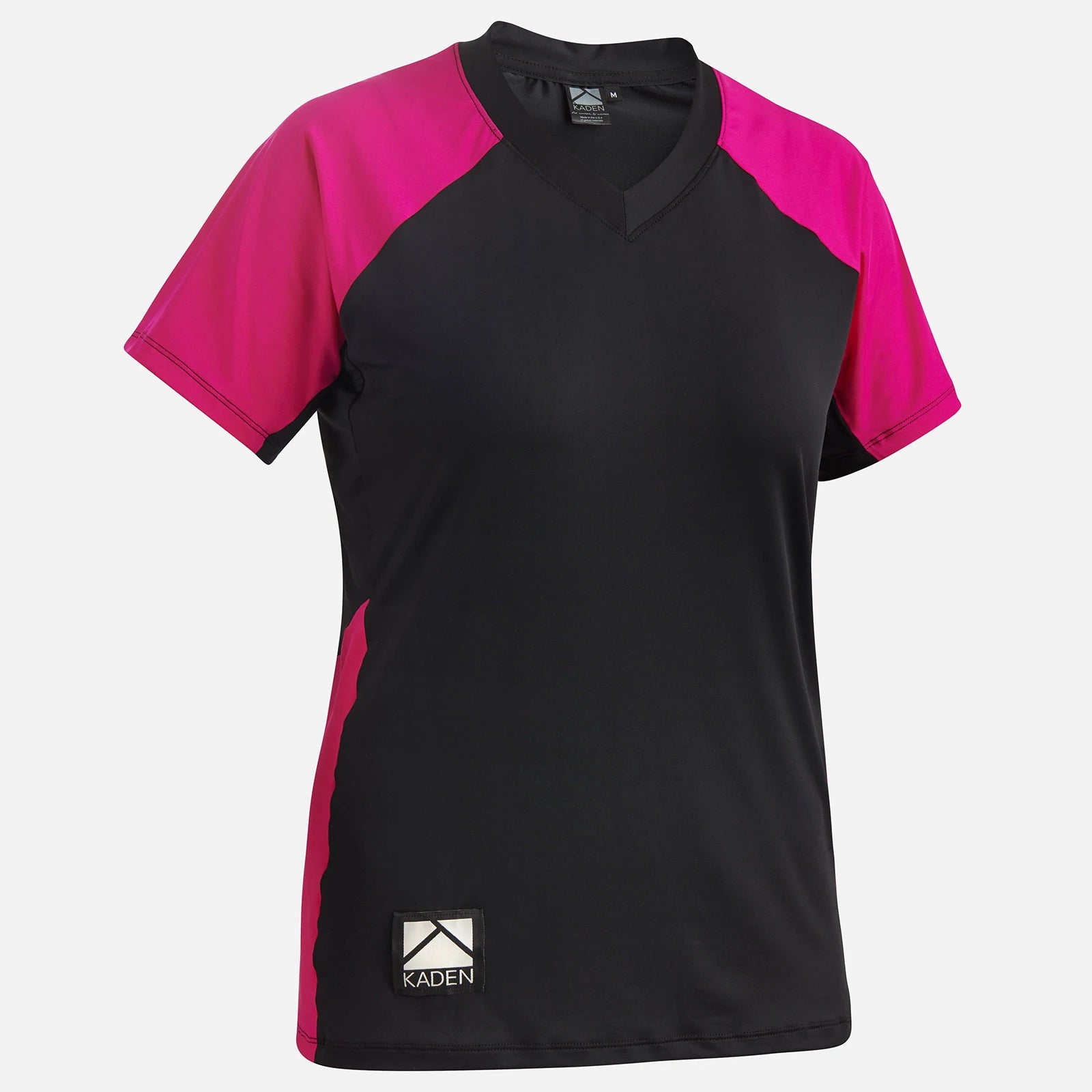 Kaden Apparel Cady-V Short Sleeve MTB Jersey - Womens - Black-Rosemary