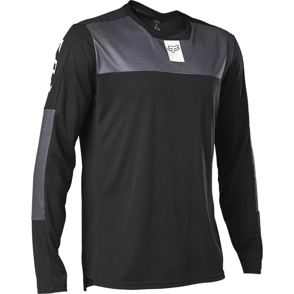 Fox Racing Defend Foxhead Long Sleeve MTB Jersey - Black