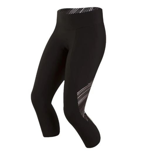 Pearl Izumi Select Pursuit 3/4 Cycling Tight - Womens - Black-Smoked Pearl Whirl