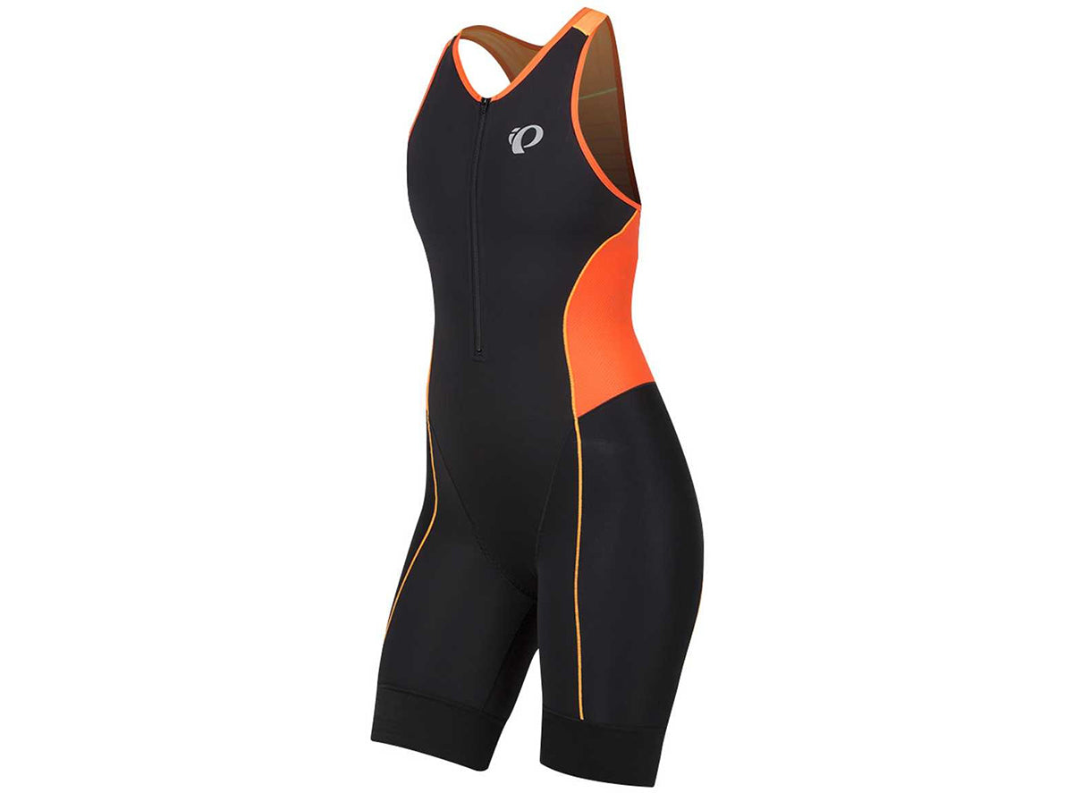 Pearl Izumi Elite Pursuit Tri Suit - Womens - Fiery Coral-Orange Pop Diffuse