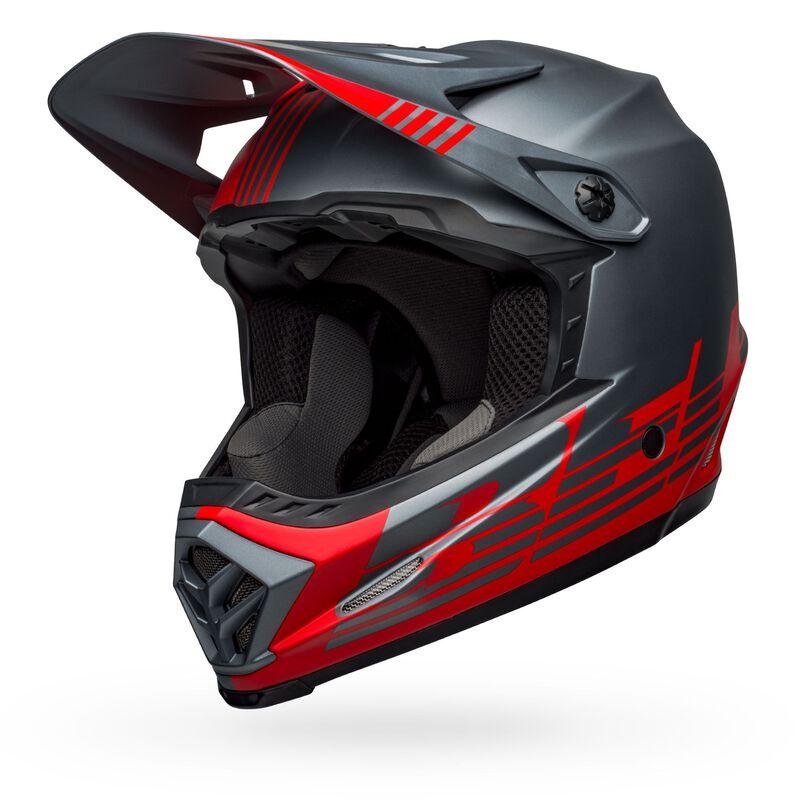 Bell Full-9 Fusion MIPS Full Face Helmet - Matt Gray-Red