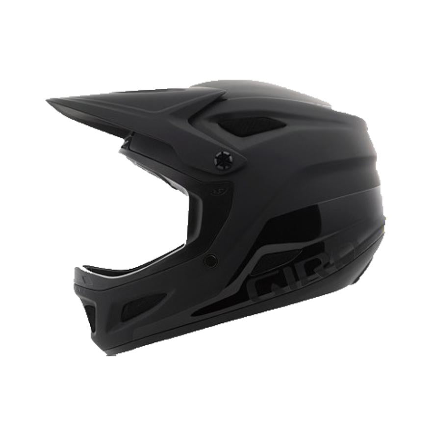 Giro Disciple MIPS Full Face Helmet - Matt Black-Gloss Black