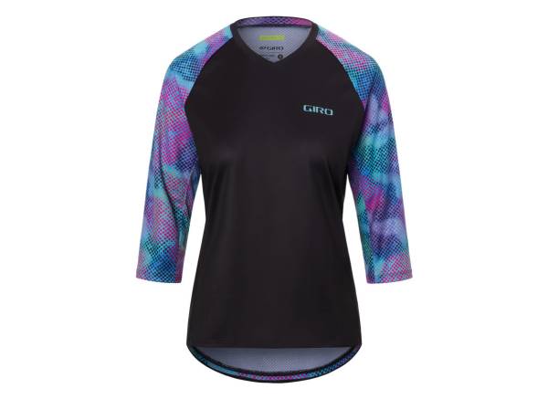 Giro Roust 3/4 Sleeve MTB Jersey - Womens - Black Chromadot