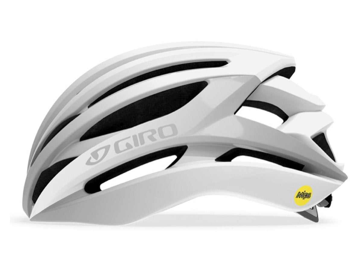 Giro Syntax MIPS Road Helmet - Matt White-Silver