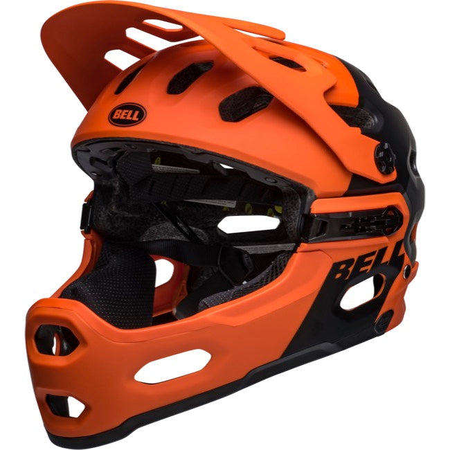 Bell Super 3R MIPS Full Face Helmet - Matt Orange-Black