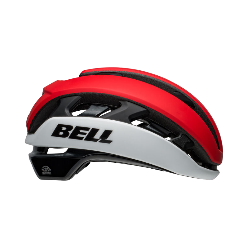 Bell XR Spherical MIPS Road Helmet - Matt Gloss Crimson-White