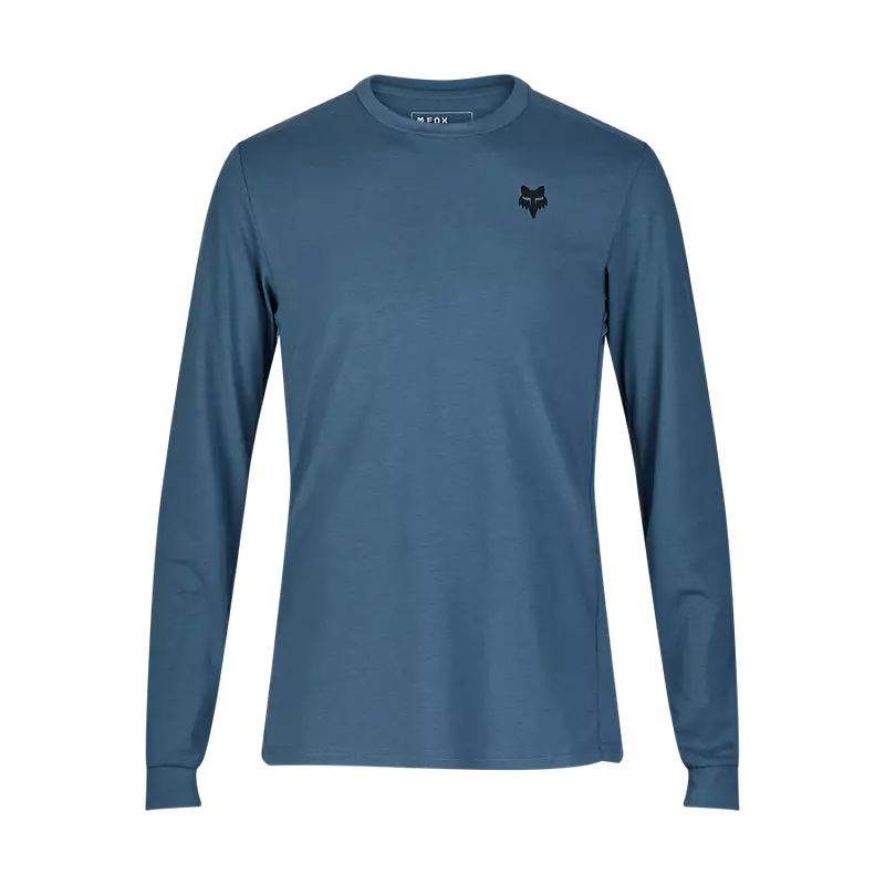 Fox Racing Ranger Dri Release Long Sleeve MTB Jersey - Shepherds - Dark Vintage Blue