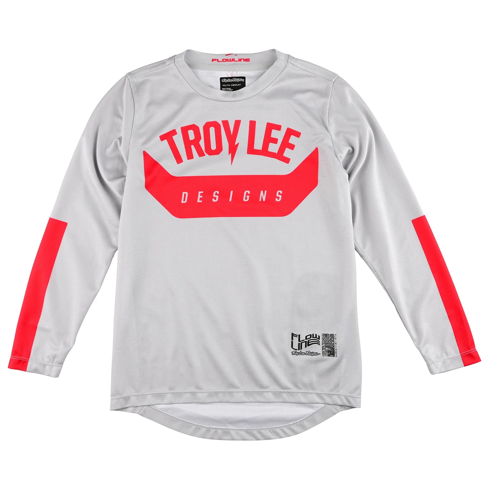 Troy Lee Designs Flowline Long Sleeve MTB Jersey - Youth - Aircore - Cement