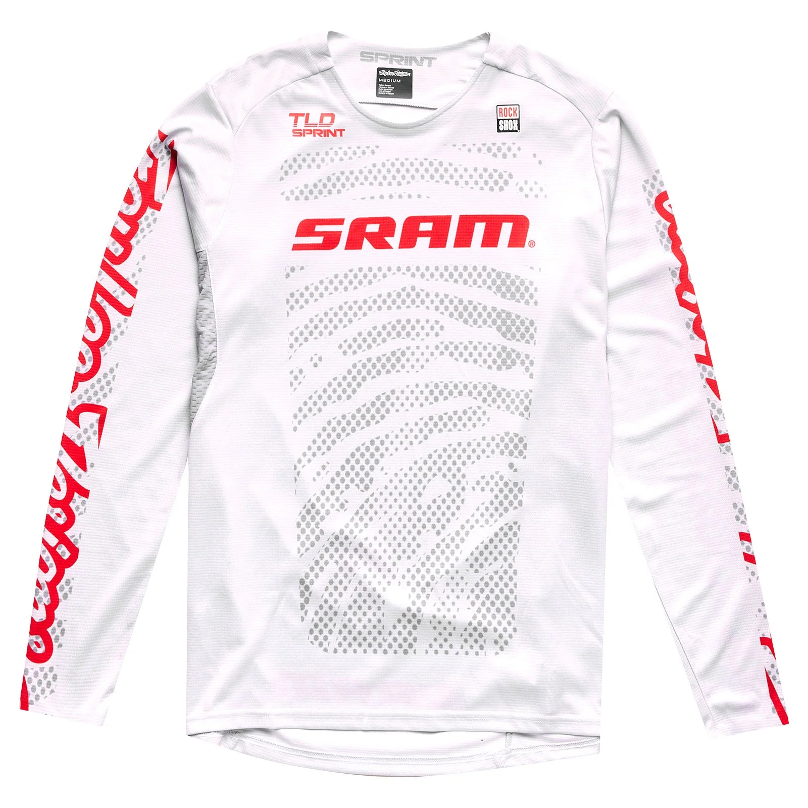 Troy Lee Designs Sprint Long Sleeve MTB Jersey - SRAM Shifted - Cement