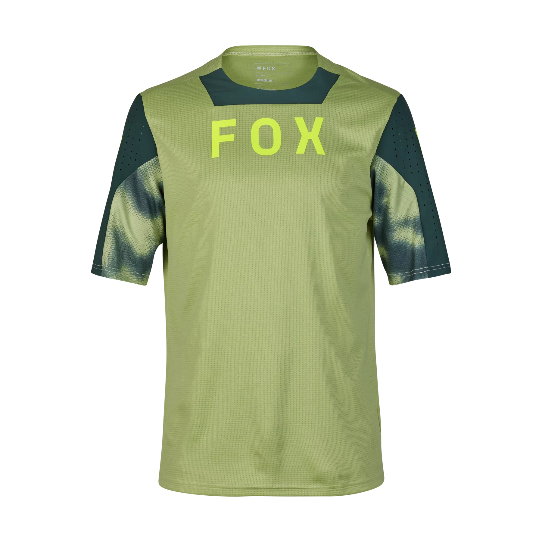 Fox Racing Defend Short Sleeve MTB Jersey - Taunt - Pale Green