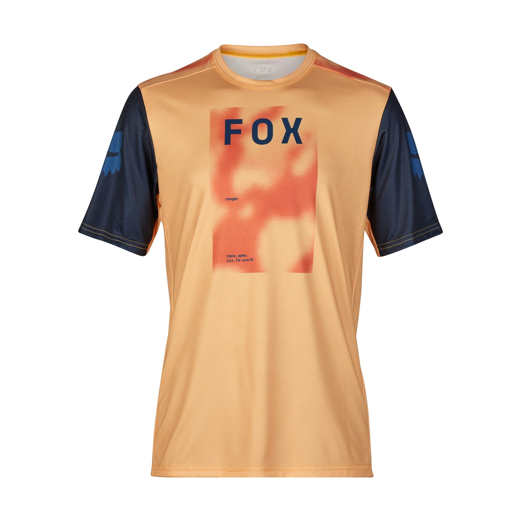 Fox Racing Ranger Short Sleeve MTB Race Jersey - Taunt - Orange Sherbert