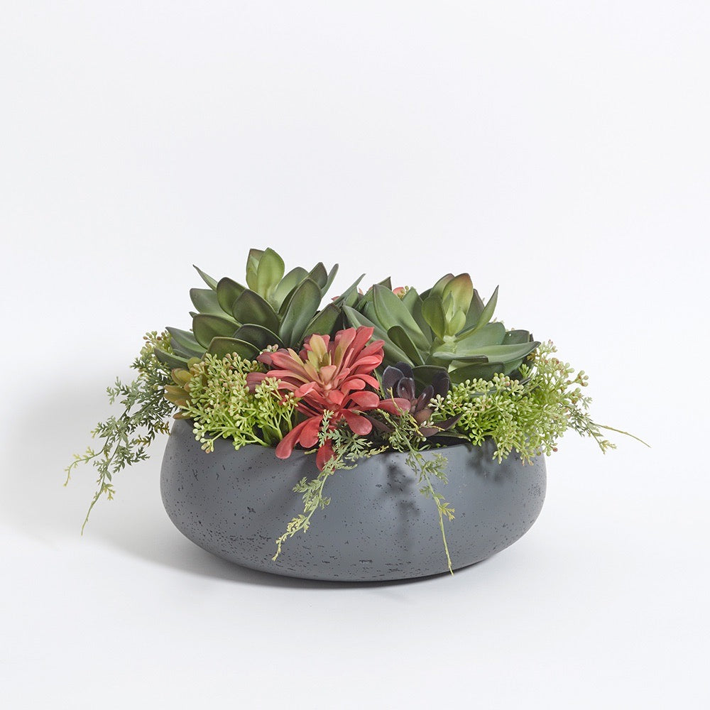 Artificial Succulent Arrangement - Round