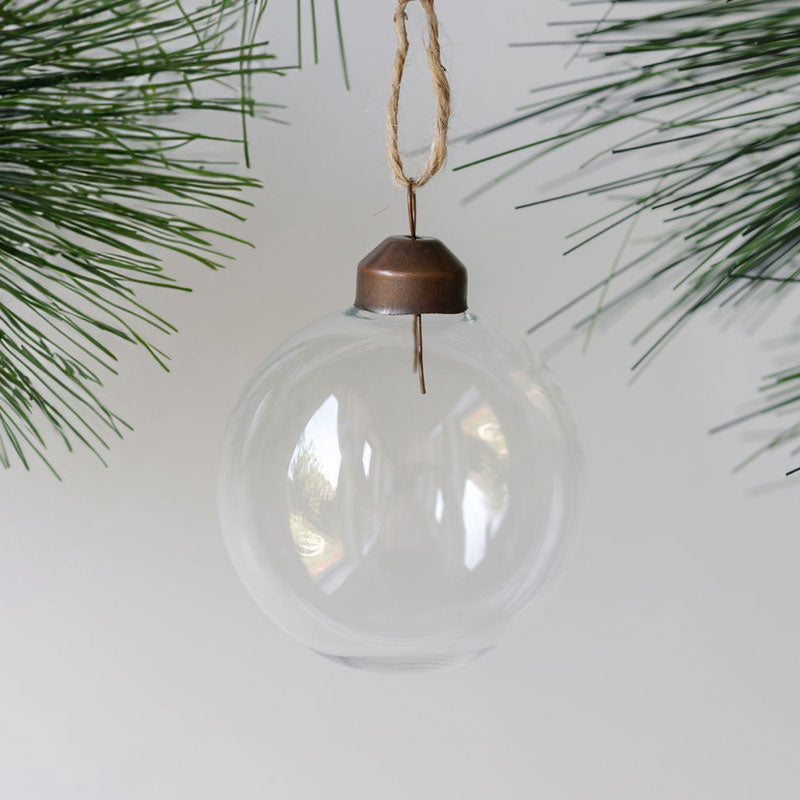 2.25" Clear Glass Ornament