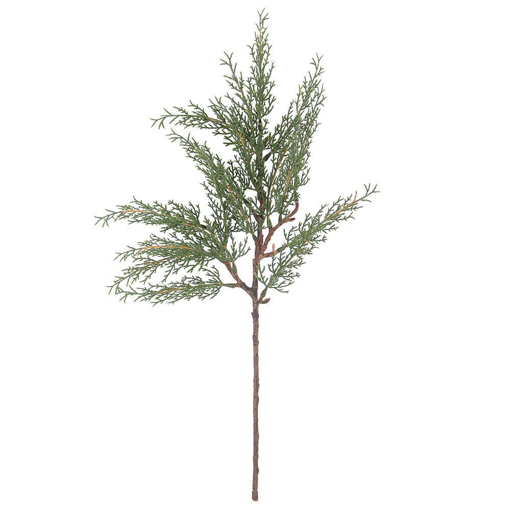 20" Faux Evergreen Cedar Branch