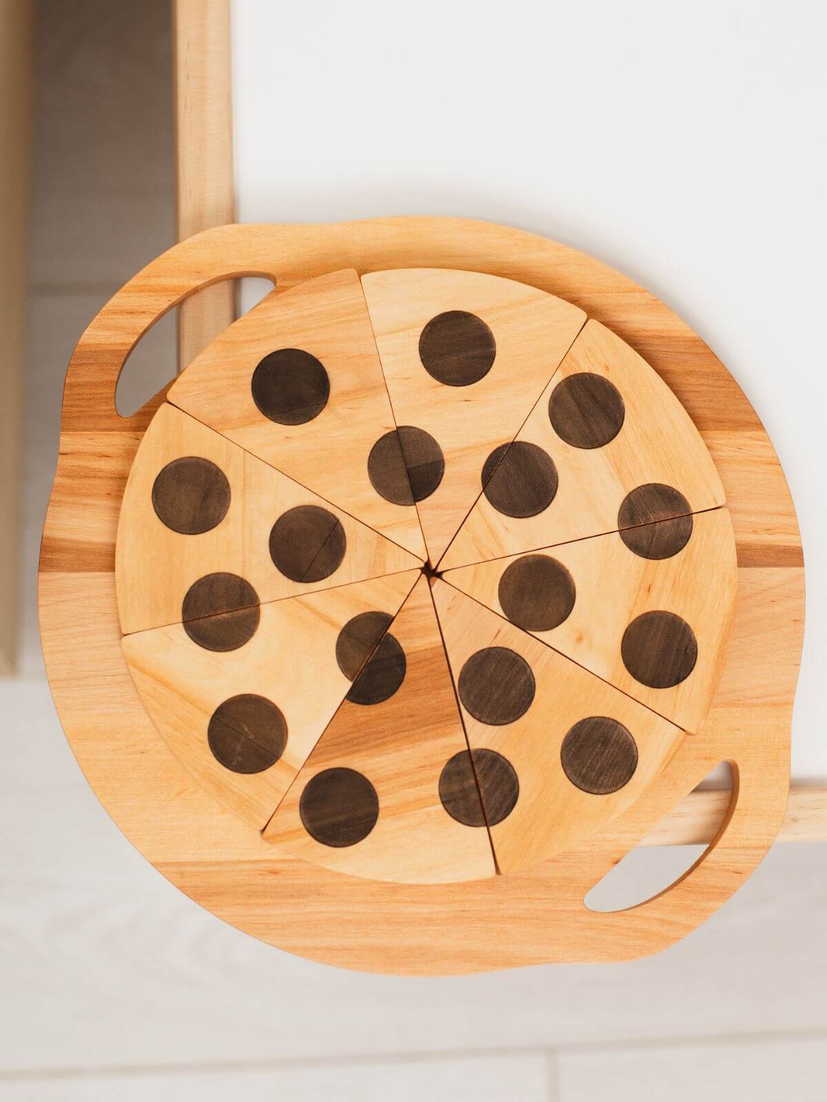 Wooden pizza toy set