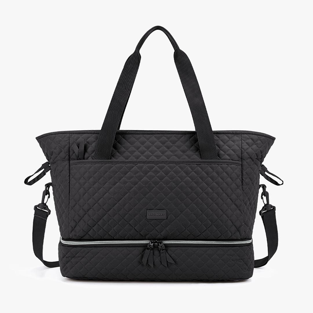 The Wanderland Travel Solid Black Duffle