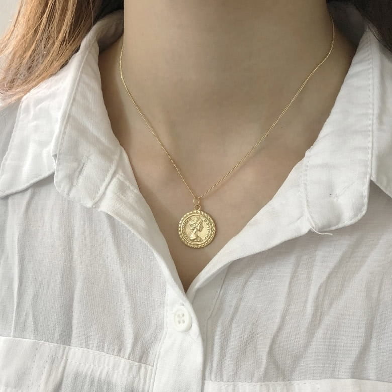 Vintage Gold Coin Pendant