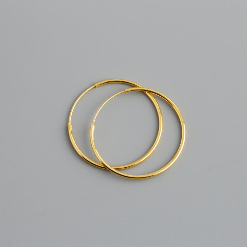 S925 Silver Hoop Earrings