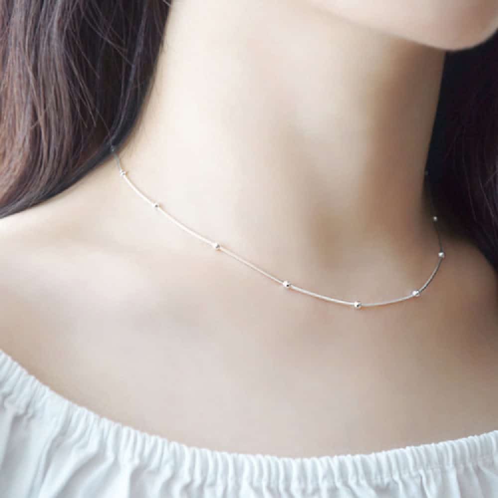 Sterling Silver Simple All-match Necklace