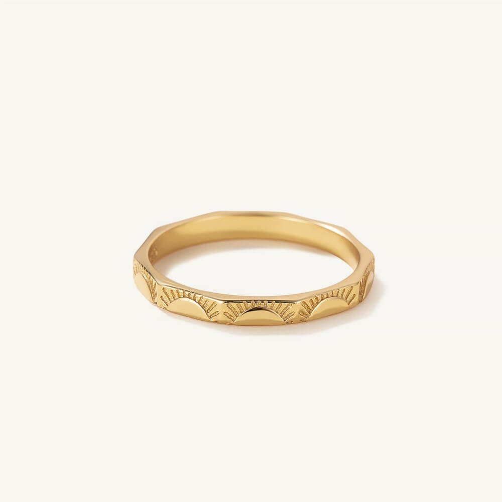 Gold Sun Ring