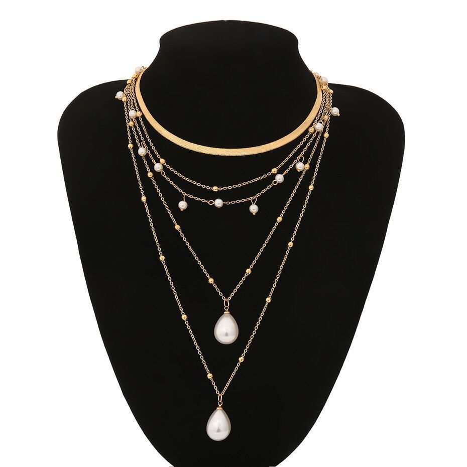 Multilayer Pearl Necklace