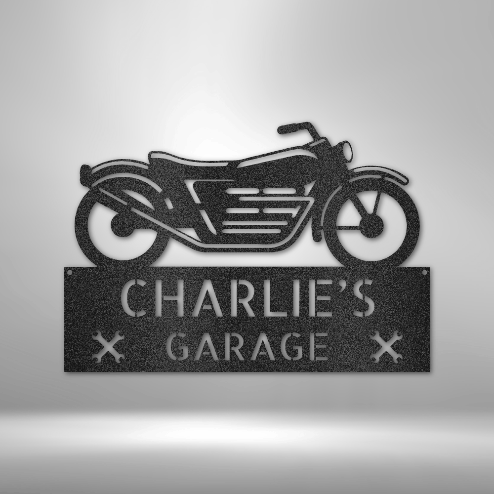 Motorcycle Adventure Monogram - Steel Sign