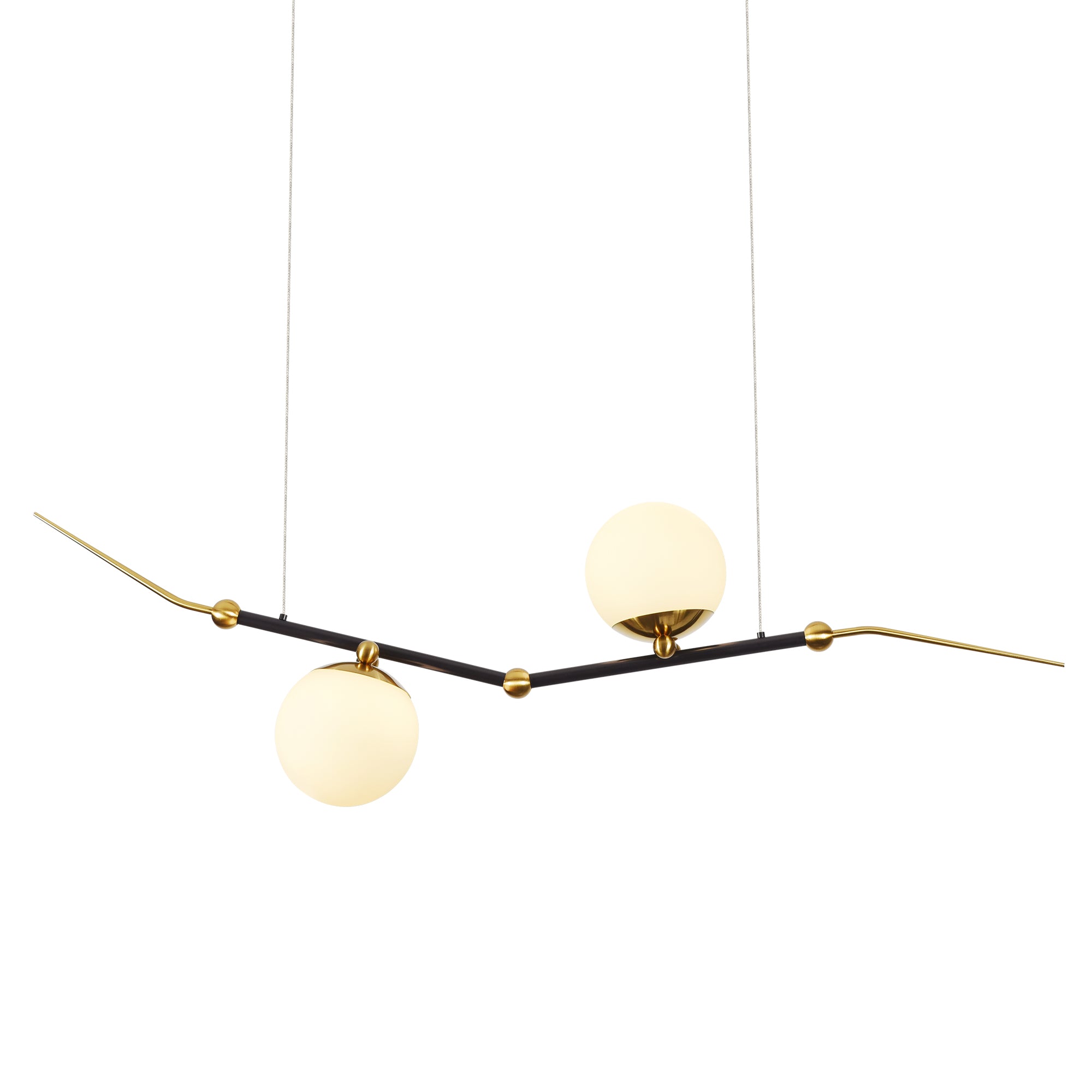 VONN Artisan Chianti VAC3122AB 43"" Integrated LED ETL Certified Height Adjustable Pendant, Chandelier, Antique Brass