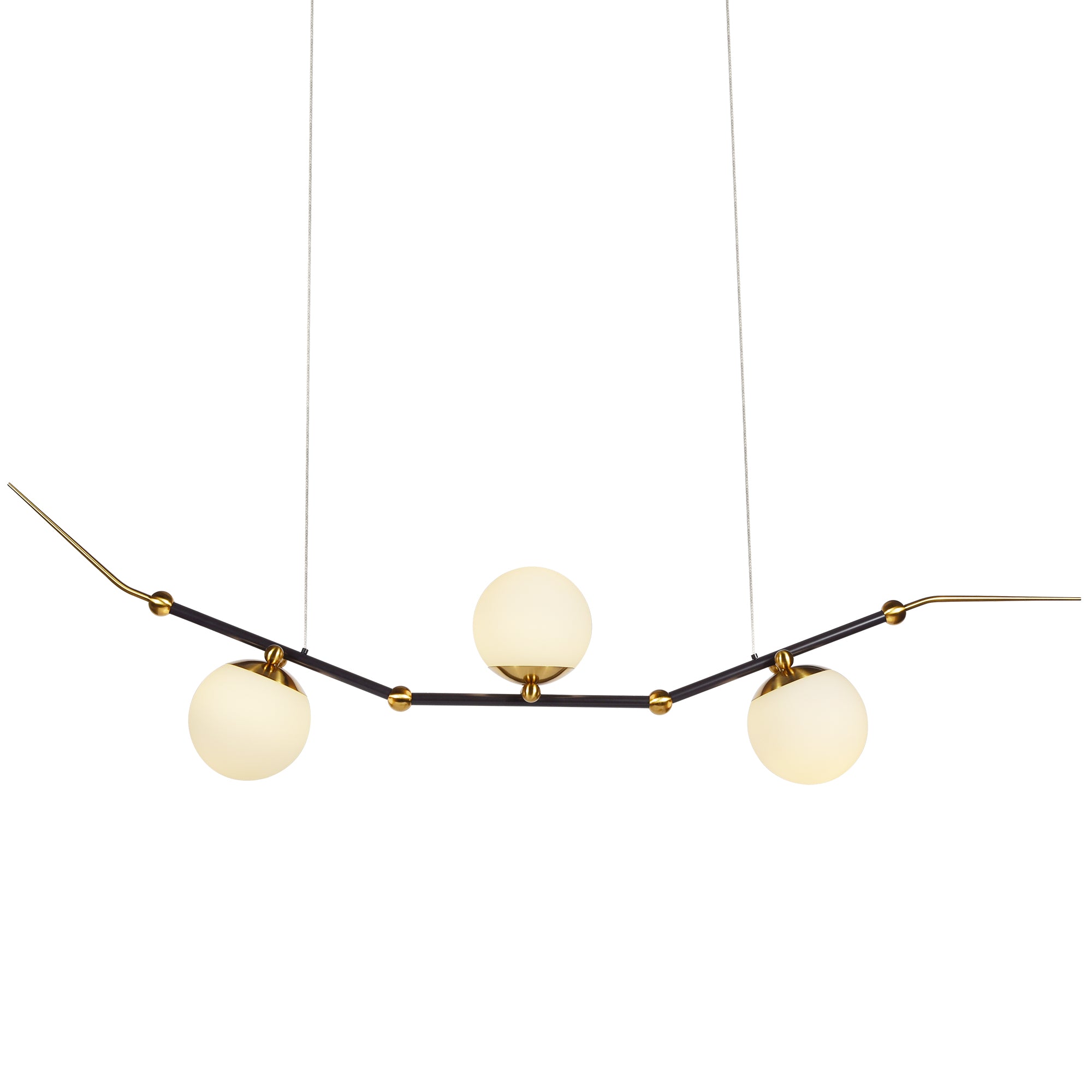 VONN Artisan Chianti VAC3123AB 54"" Integrated LED ETL Certified Height Adjustable Pendant, Chandelier, Antique Brass