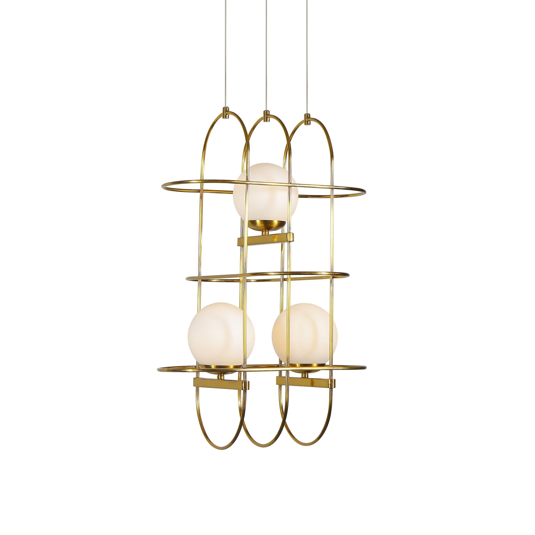 VONN Artisan Lyra VAC3273AB 16"" Integrated LED ETL Certified Height Adjustable Chandelier, Pendant