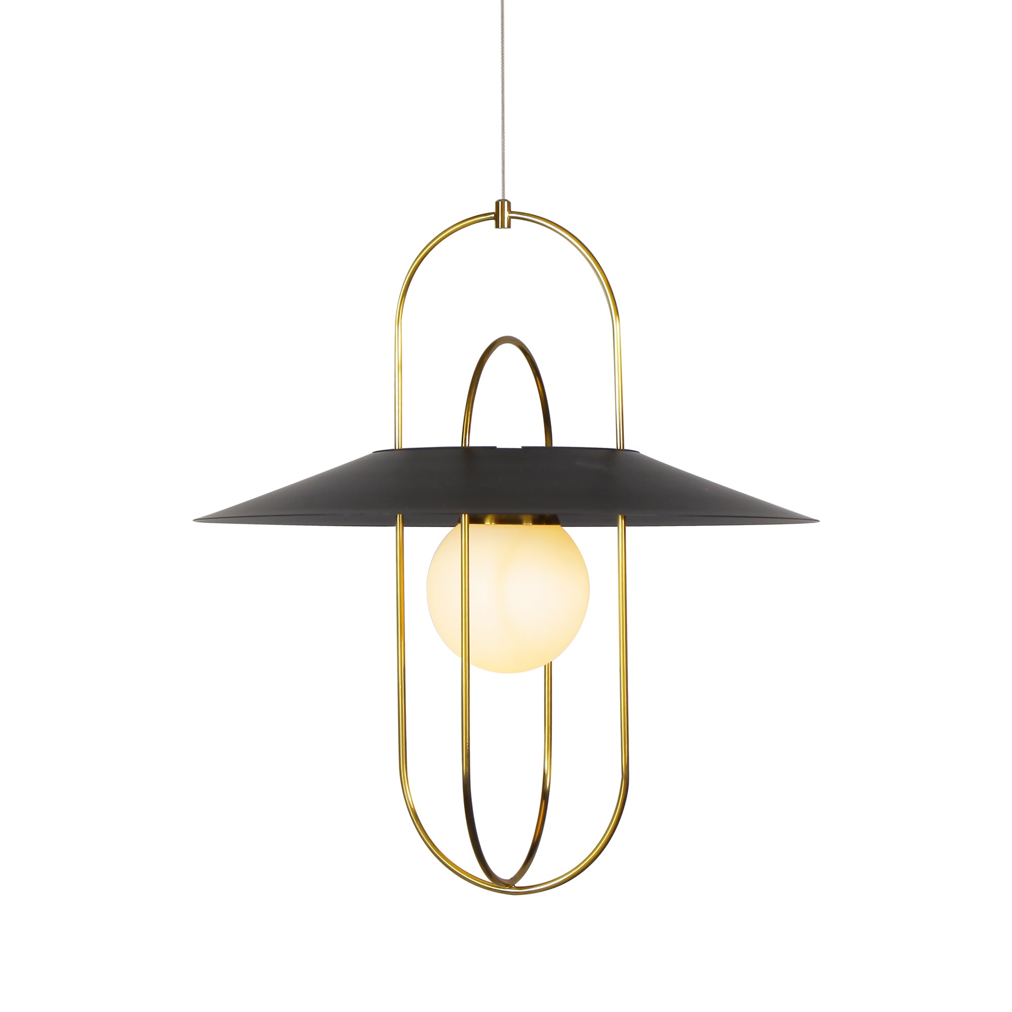 VONN Artisan Lyra VAP2271AB 18"" Integrated LED ETL Certified Pendant Lighting Fixture in Antique Brass