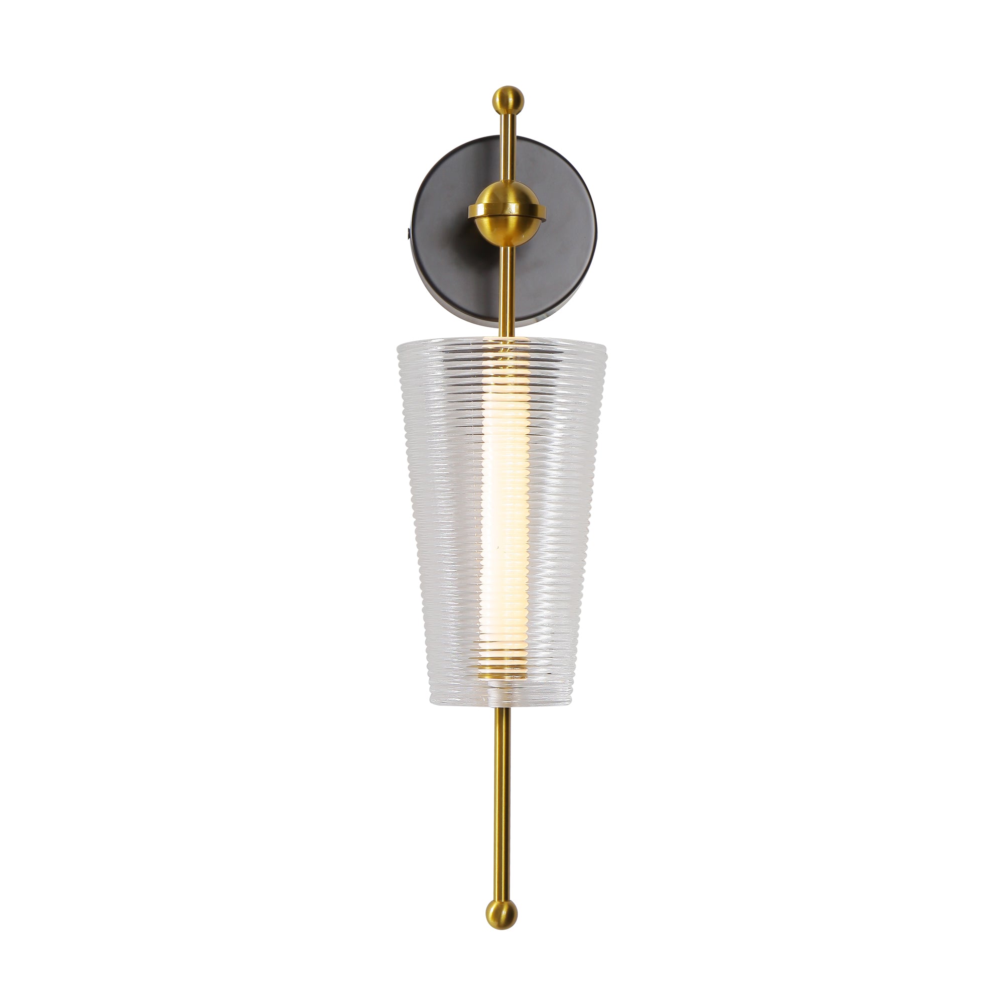 VONN Artisan Toscana VAW1101AB 5"" Integrated LED ETL Certified Wall Sconce Light with Glass Shade