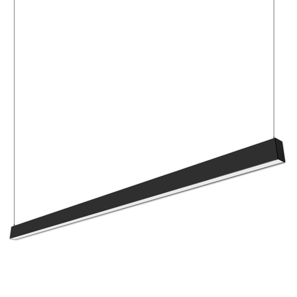 VONN Slim VSL4D10035KBL 1.3"" 4 FT LED Direct Downlight Suspended /Surface Mount Linear Lighting, 100-277V, 41W, 3500K, Black