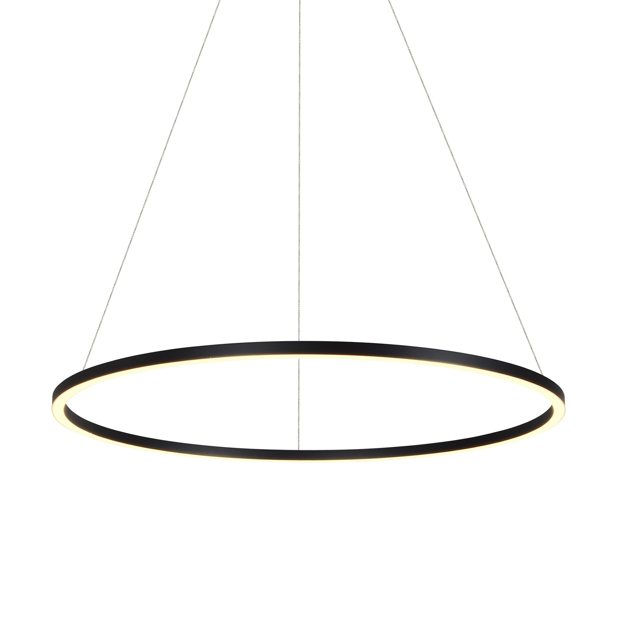 VONN Tania VMC34911BL 39"" ETL Certified Integrated LED Ring Chandelier Height Adjustable Pendant in Black