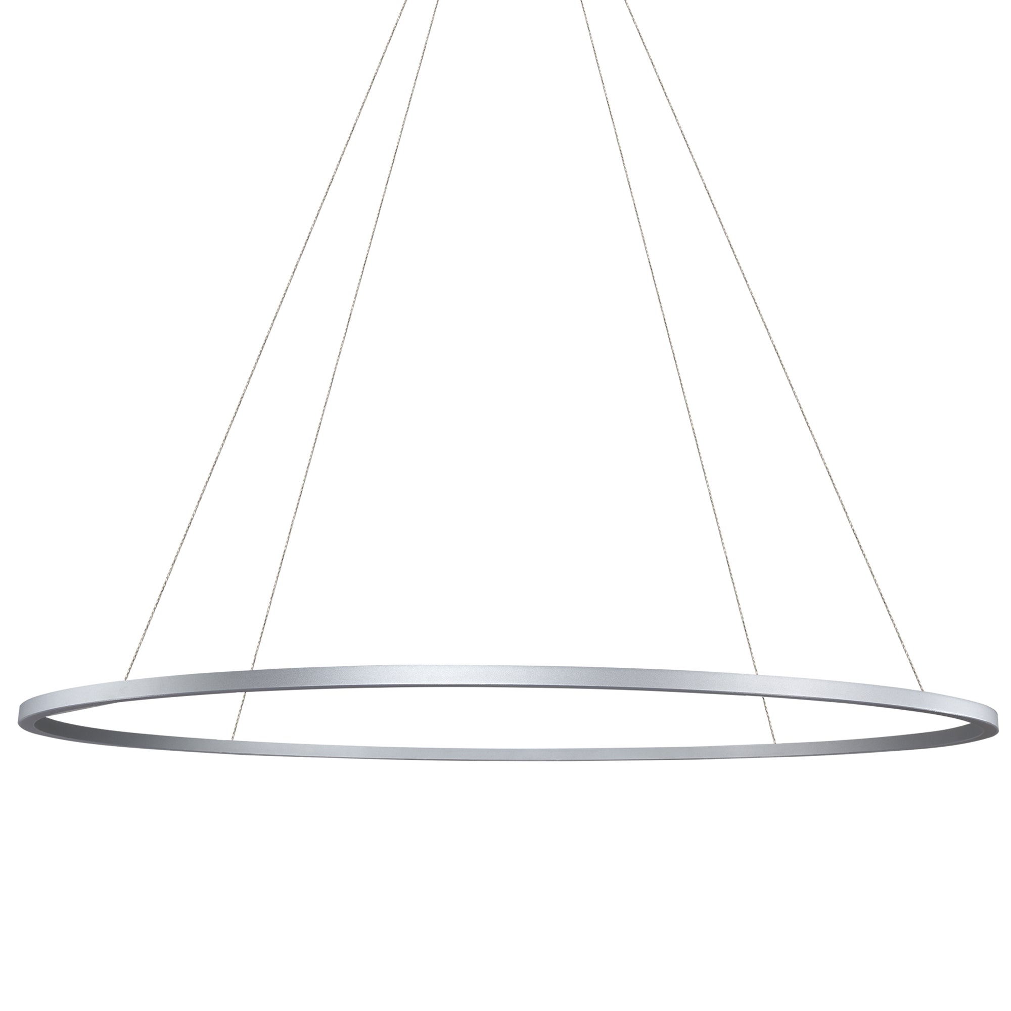 VONN Tania VMC34972AL 72"" Integrated LED ETL Certified Ring Chandelier, Height Adjustable Pendant in Silver