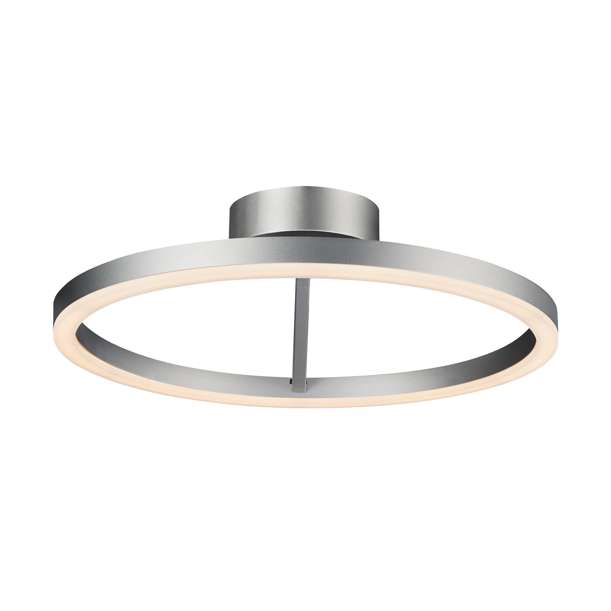 VONN Zuben VMCF41300AL 20"" Integrated LED ETL Certified Ceiling Lighting Circular Semi Flush in Silver