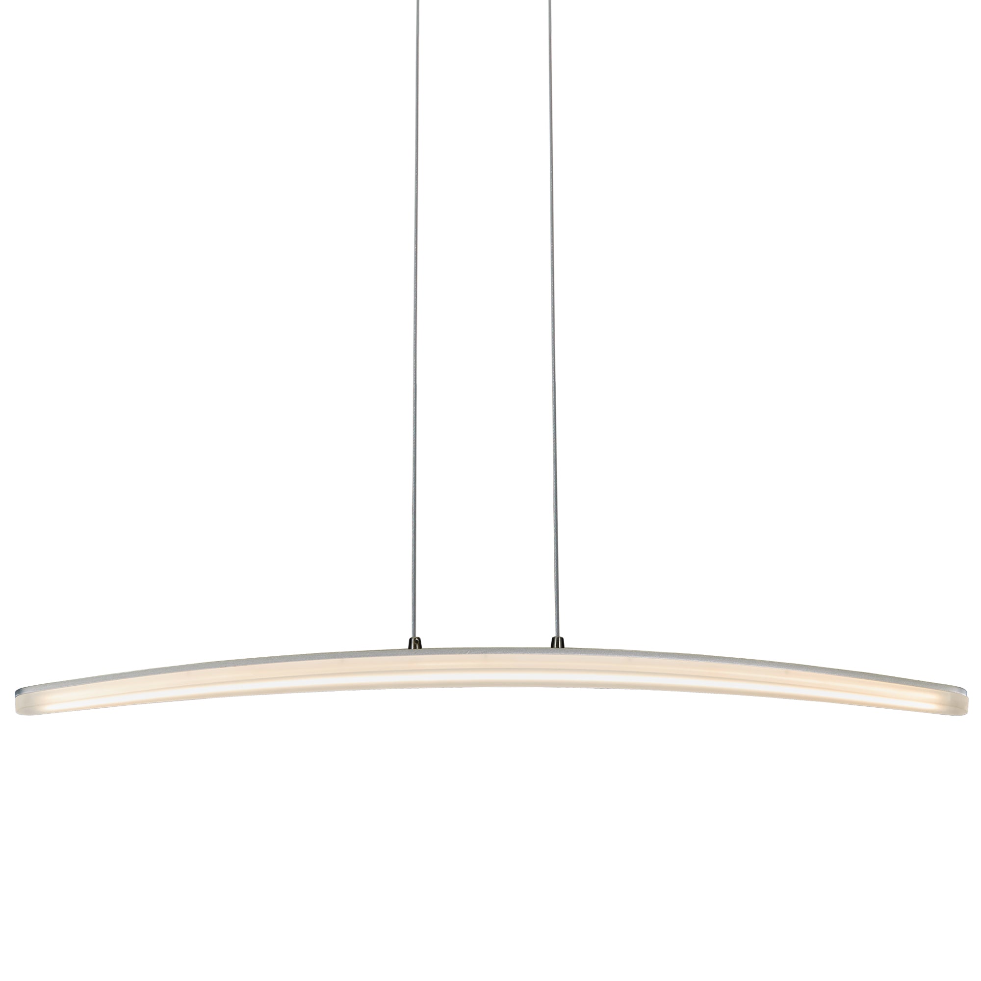 VONN Haeidi VMC31510AL 32"" LED Chandelier, Adjustable Suspension Fixture, Modern Linear Chandelier Light, Silver