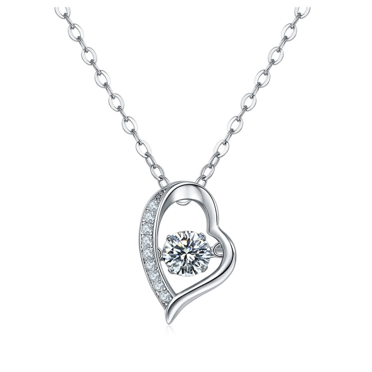 Dainty Moissanite Pendant 1.0 ct