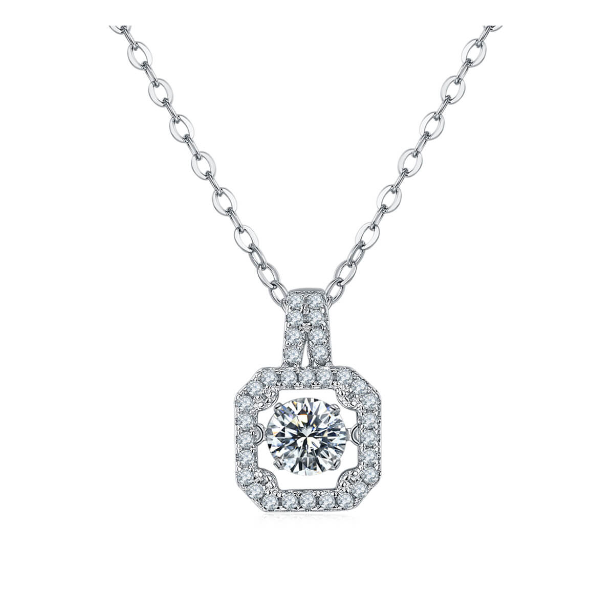 Fancy Moissanite Pendant 0.5 ct