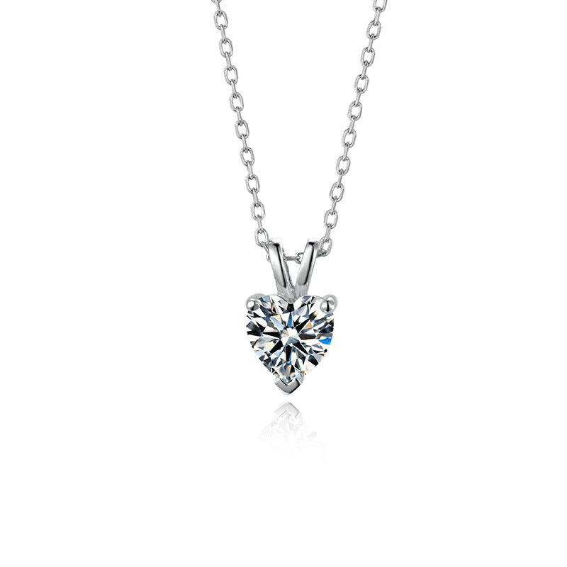 Heart Shape Moissanite Pendant 2.0 ct