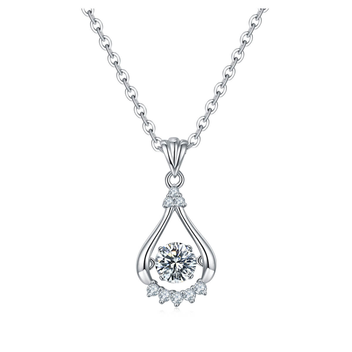 Smart Moissanite Pendant 0.5 ct