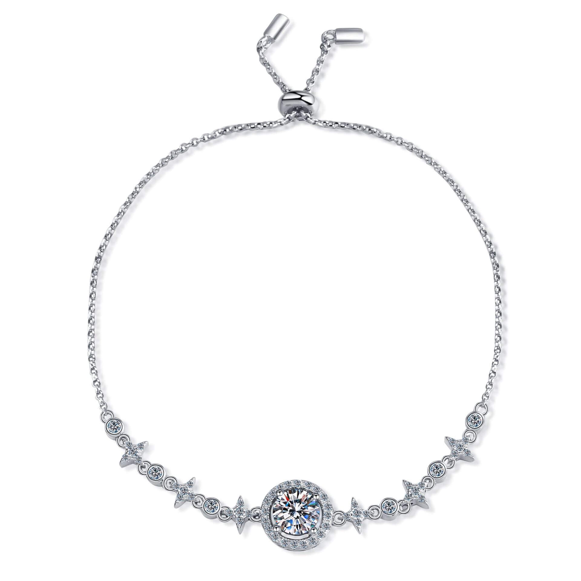 Starry Night Moissanite Bracelet 1.0 ct