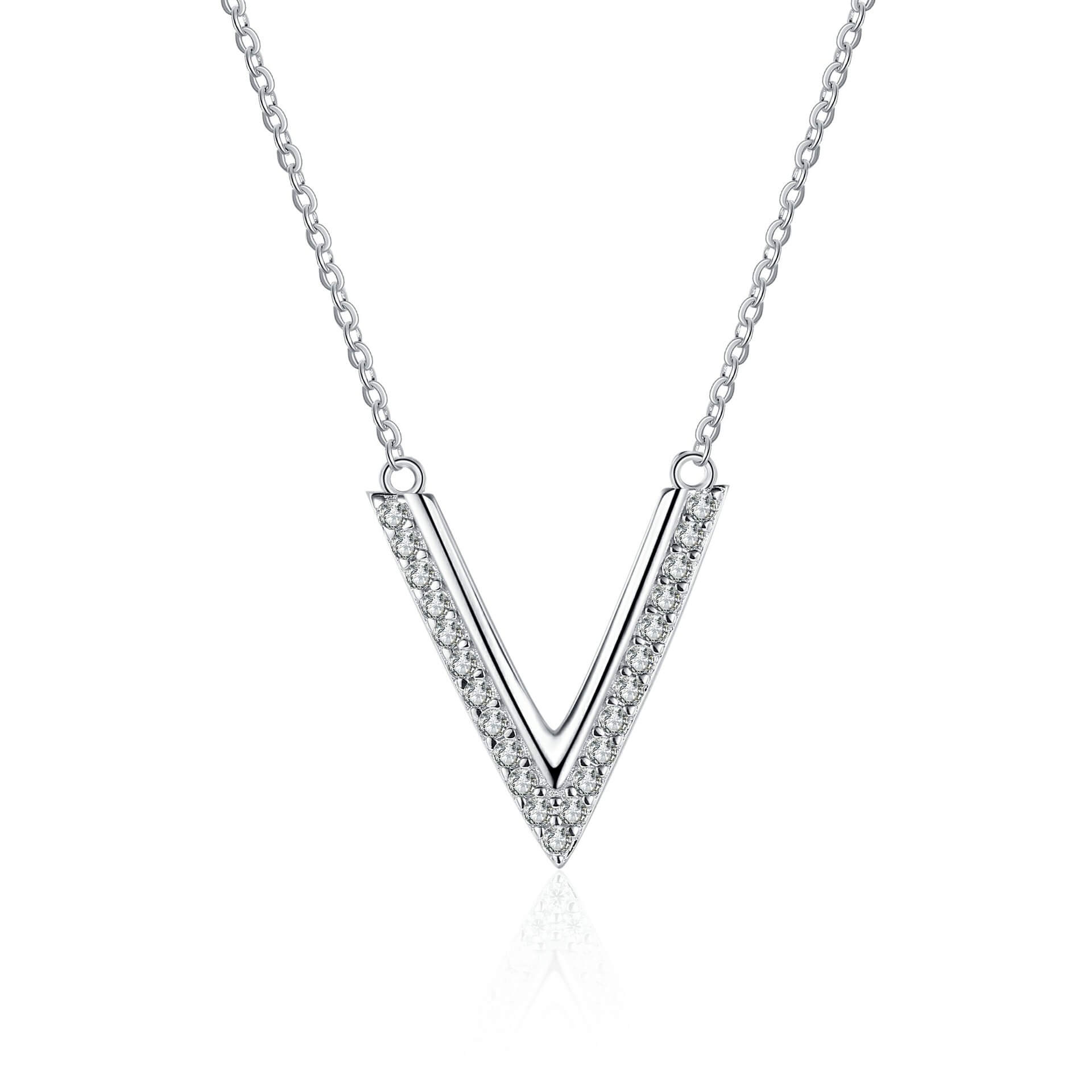 V-Shape Moissanite Pendant (0.21 ct.tw.)