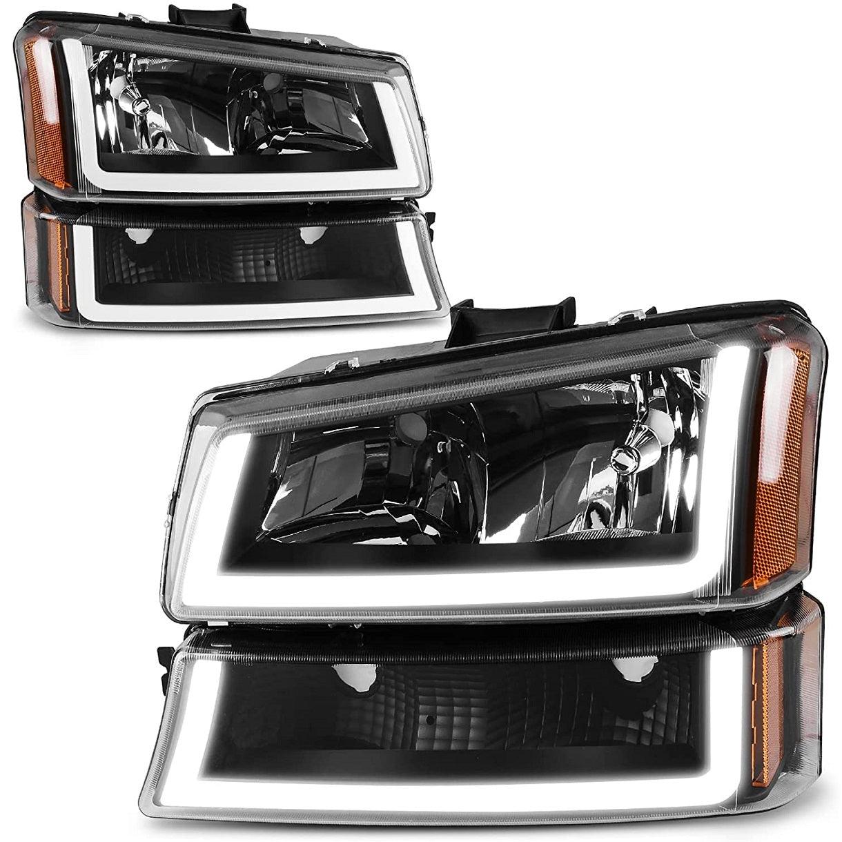 YITAMOTOR 2003-2006 Chevy Silverado W/ LED DRL Headlights