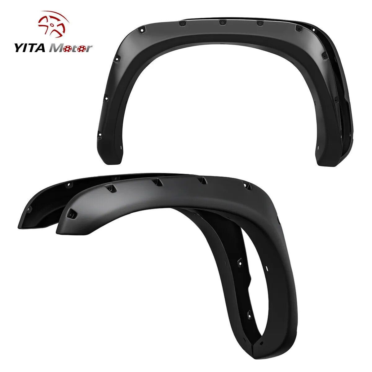 YITAMOTOR Fender Flares Pocket Rivet for 02-08 Dodge Ram 1500/03-09 Ram 2500 3500 Textured (Fleetside Models Only)